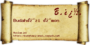 Budaházi Ámon névjegykártya